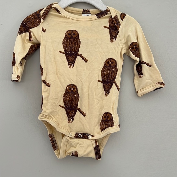 kate quinn Other - Kate Quinn Owl Bamboo Long Sleeve Bodysuit 3-6M